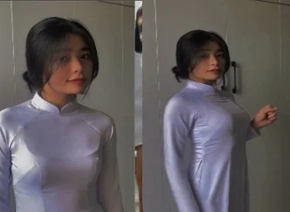 Phang em nữ sinh áo dài mông tròn phê tê tái