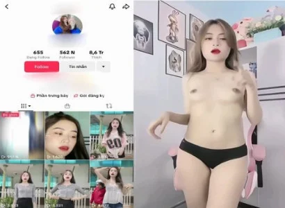 Em Tiktoker da trắng ngon từng đường cong